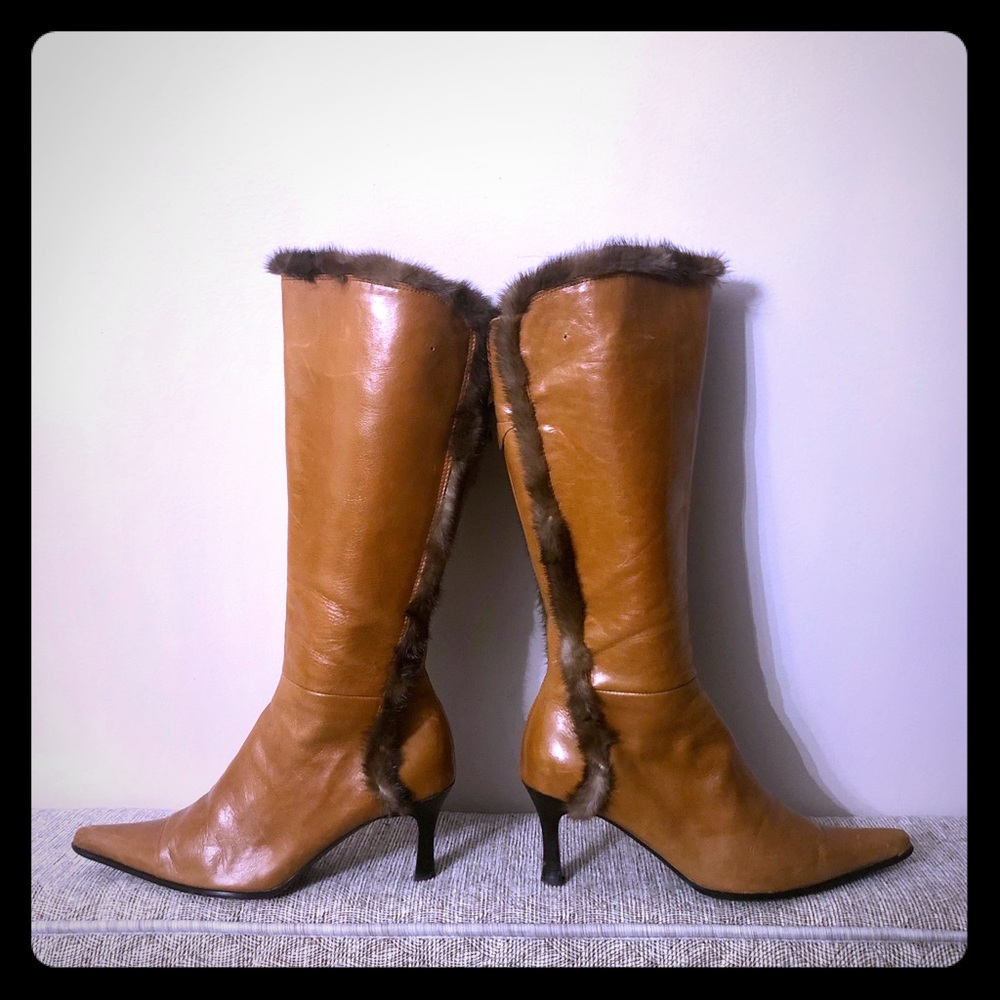 🌺🌺🌺HENRY FERRERA LEATHER BOOTS SIZE 38.5